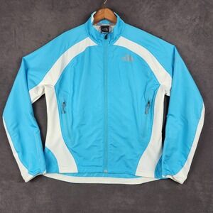 The North Face Flight Series Jacket Womens Large Blue White Stretch